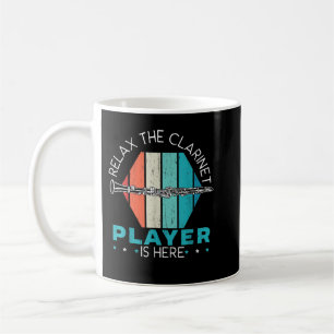 Taza De Café Relájese El Clarinet Player Aquí El Clarinetista M