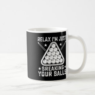 Taza De Café Relájese En La Piscina De Billiards.