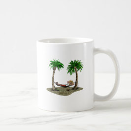 Taza De Café Relájese en la playa