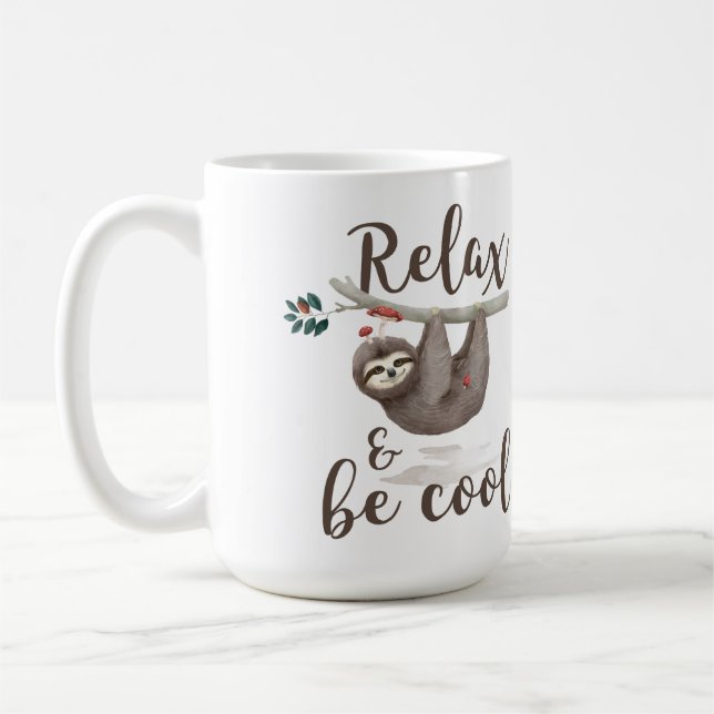 Taza De Café Relájese y sea pereza fresca (Izquierda)