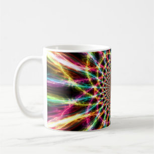 Taza De Café Relámpago barro arco iris