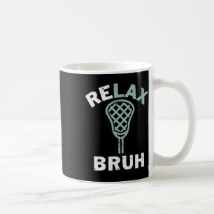 Taza De Café Relax Bro Lacrosse Lax Stick Vintage Lacrosse Play
