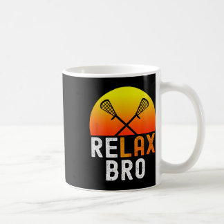Taza De Café Relax Bro Stick Funny Lacrosse Juego de jugador