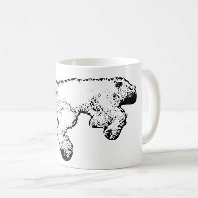 Taza De Café Relaxed Spinone Ink Art Coffee Mug (Anverso derecho)