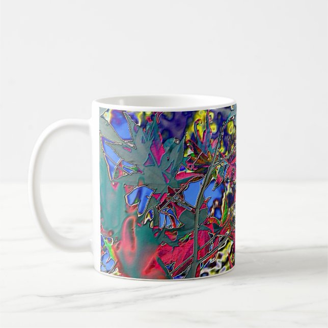 Taza De Café Relieve metalizado de arce (Izquierda)