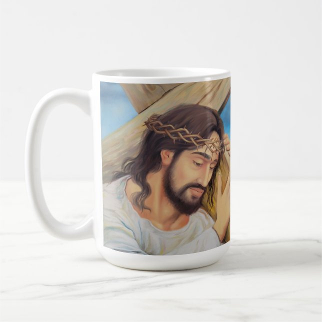 Taza De Café Religión cristiana Jesucristo (Izquierda)