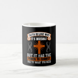 Taza De Café Religión - La fe es invisible como el WIFI