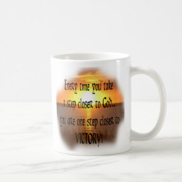 Taza de café religiosa inspiradora Arcoíris