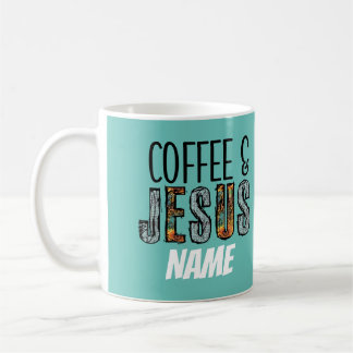 Taza de café religioso y Jesús