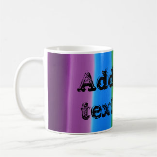 Taza De Café relleno de arcoíris, Agrega tu texto aquí