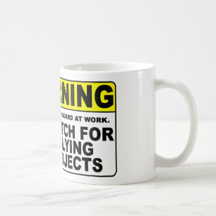 Taza De Café ¡Reloj AMONESTADOR para los objetos que vuelan!