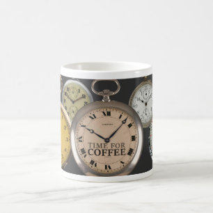 Taza De Café reloj de bolsillo C1900 TEMA 'HORA DEL CAFÉ'