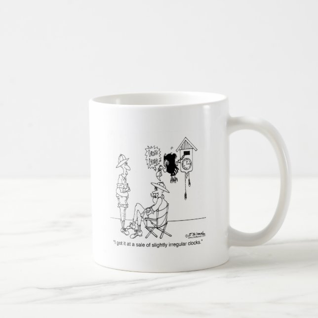 Taza De Café Reloj de cuco levemente irregular (Derecha)