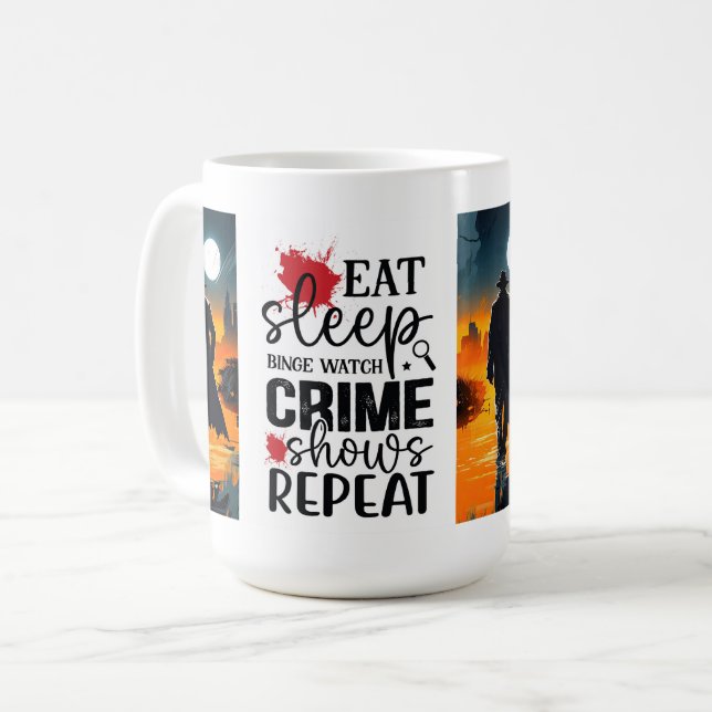 Taza De Café Reloj de orgía para dormir (Anverso izquierdo)