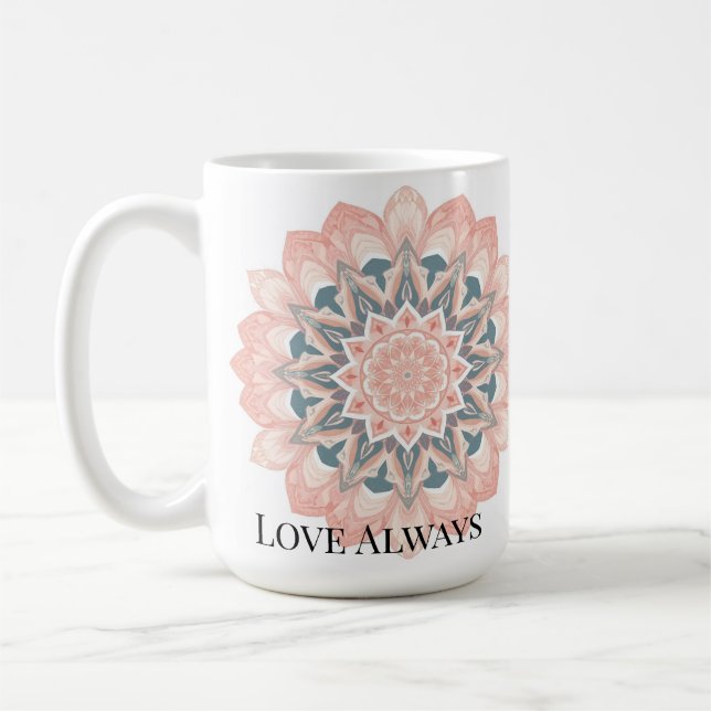 Taza De Café Reloj de pared de Mandala - Arte árabe (Izquierda)