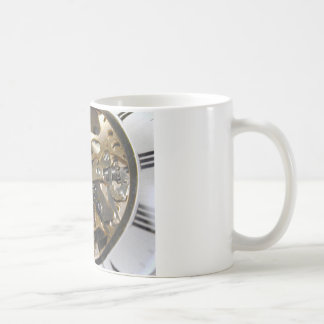 Taza De Café Reloj de relojería funcionando