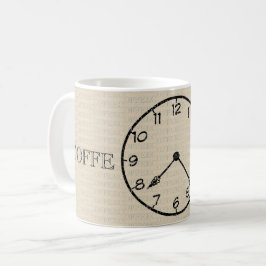 Taza De Café Reloj de tiempo del café