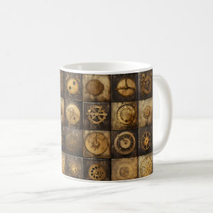 Taza De Café Reloj de vapor de color rugoso (15)