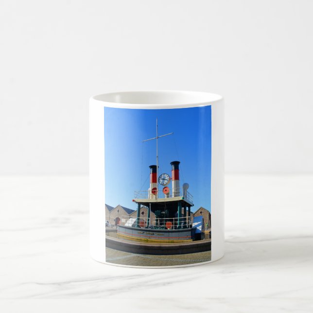 Taza De Café Reloj de vapor, St Helier, Jersey (Centro)