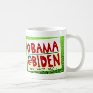 Taza De Café Reloj del Rótulo de Obama