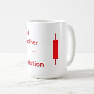 Taza De Café Reloj divertido de Crypto "Sobreviví a la Liquidac