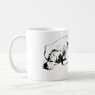Taza De Café Reloj matutino, corazón fácil