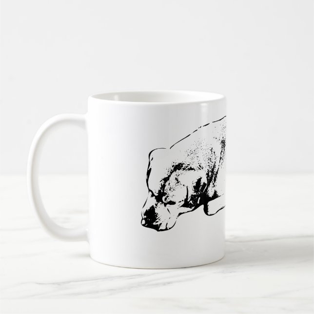 Taza De Café Reloj matutino, corazón fácil (Izquierda)