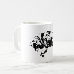 Taza De Café Reloj silencioso bajo luz de octubre
