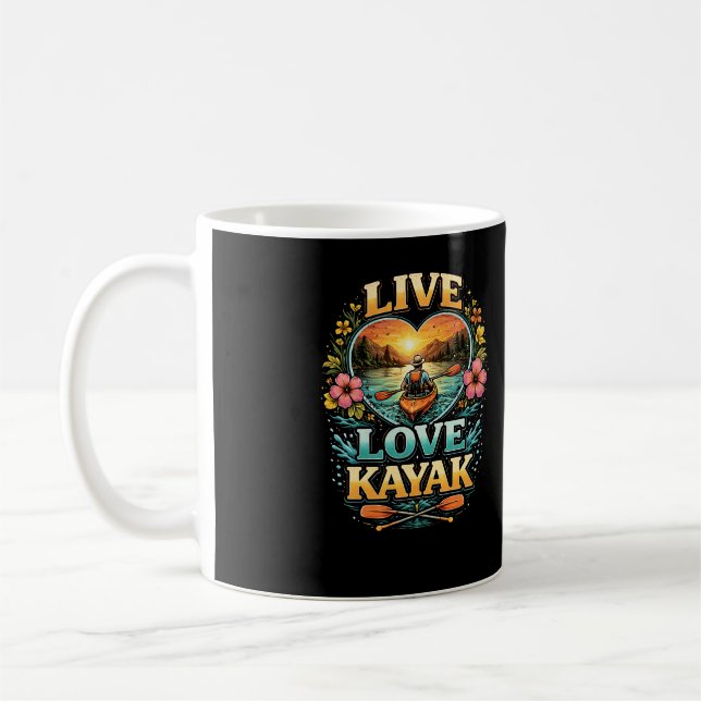 Taza De Café Remar hacia la puesta de sol (Izquierda)