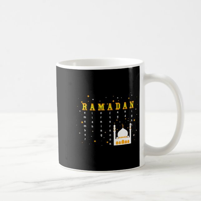 Taza De Café Remember Allah Ramadan Mubarak Kareem  (Derecha)