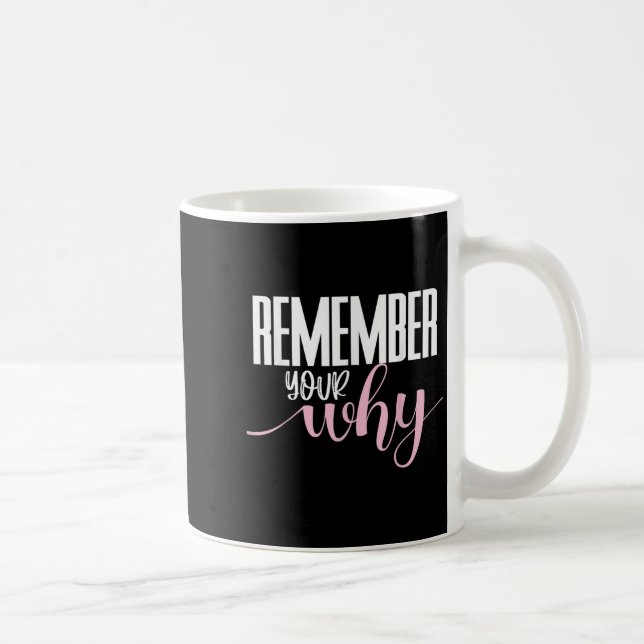 Taza De Café Remember Your Why Gym Motivation Fitness Insration (Derecha)