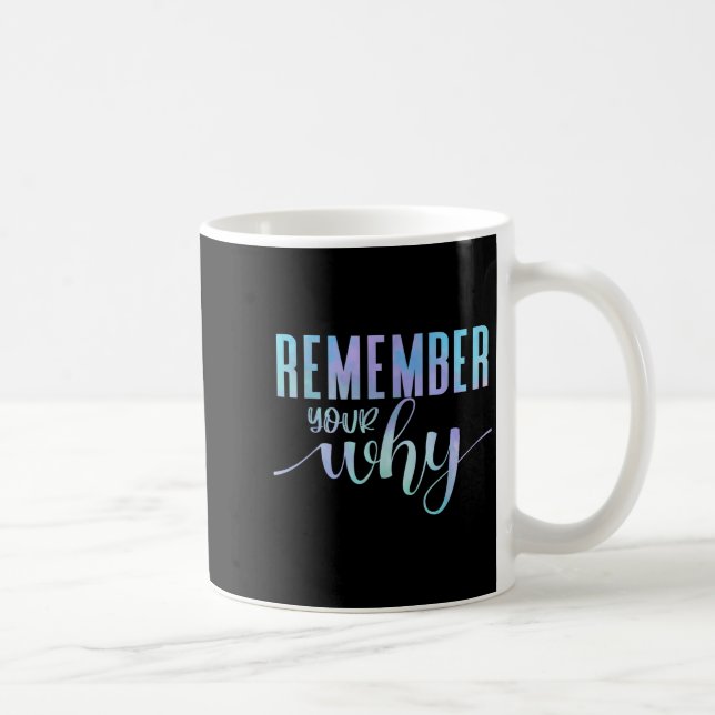 Taza De Café Remember Your Why Gym Motivation Fitness Insration (Derecha)