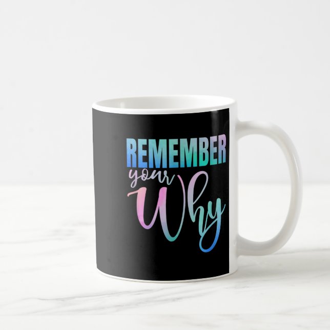 Taza De Café Remember Your Why Gym Motivation Fitness Insration (Derecha)