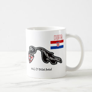 Taza De Café Remiendo Croatia-MiG-21