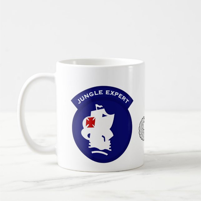 Taza De Café Remiendo experto del bolsillo de la selva - (Izquierda)