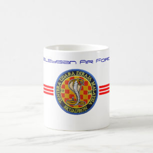 Taza De Café Remiendo malasio de la fuerza aérea