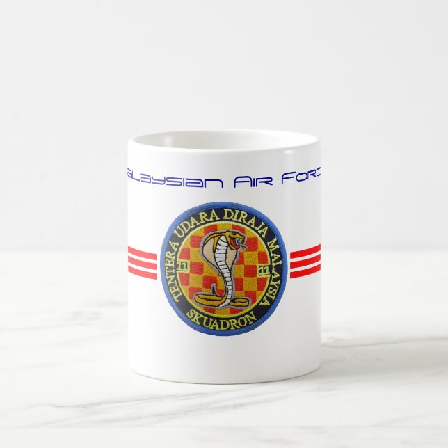 Taza De Café Remiendo malasio de la fuerza aérea (Centro)