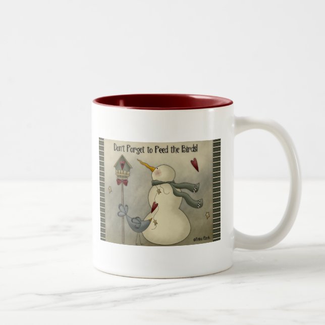 Taza de café remilgada del muñeco de nieve del (Derecha)