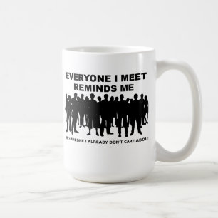 Taza De Café Reminds Me I Don't Care Funny Mug