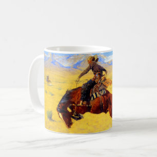 Taza De Café Remington Old West Horse y Cowboy