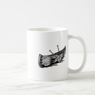 Taza De Café Remo de canoa divertido piragüismo kayakismo barca
