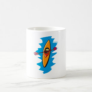 Taza De Café Remo de kayak deporte acuático