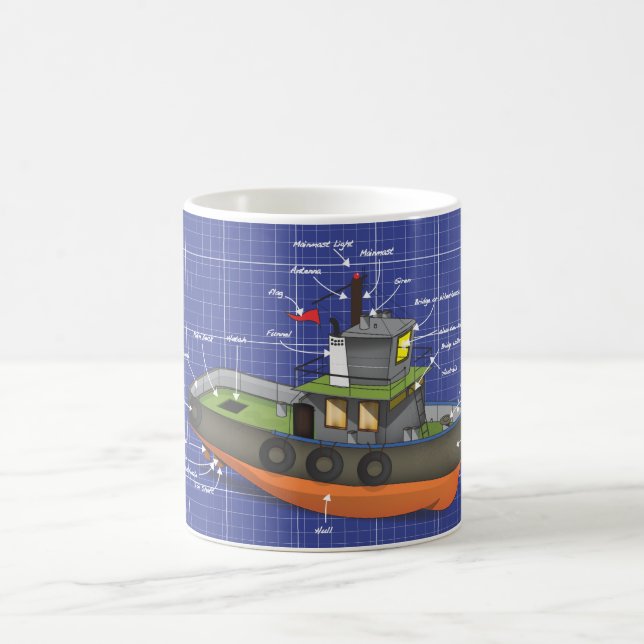 Taza De Café Remolcador (Centro)