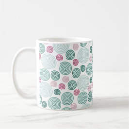 Taza De Café Remolino de hoja perenne (patrón)