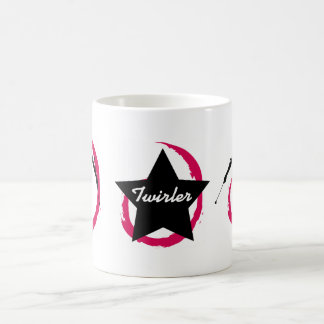 TAZA DE CAFÉ REMOLINO PINK/BLACK DEL TWIRLER