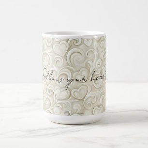 Taza De Café Remolinos de corazón chic romántico