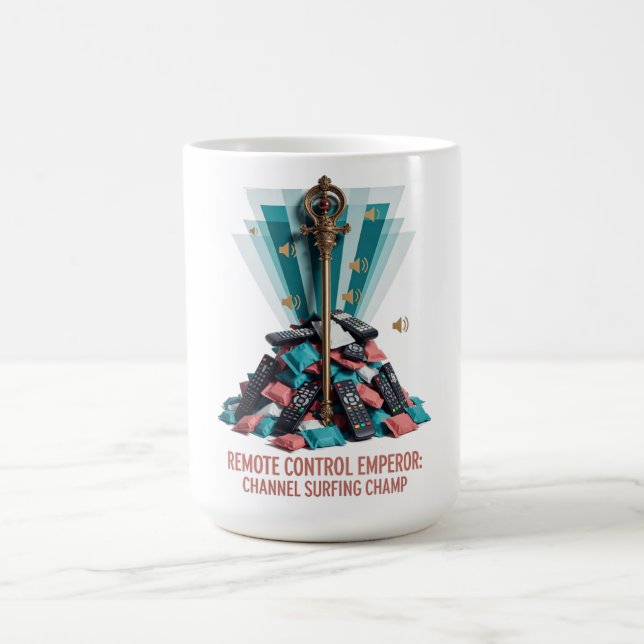 Taza De Café Remote Control Emperor T Shirt (Centro)