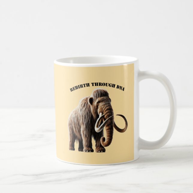 Taza De Café Renacimiento del ADN del mamut lúgubre siberiano U (Derecha)
