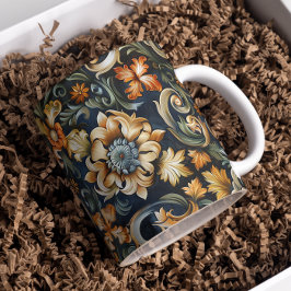 Taza De Café Renacimiento italiano en azul