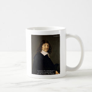 Taza De Café Rene Descartes Solucionando Problemas La Sabiduría